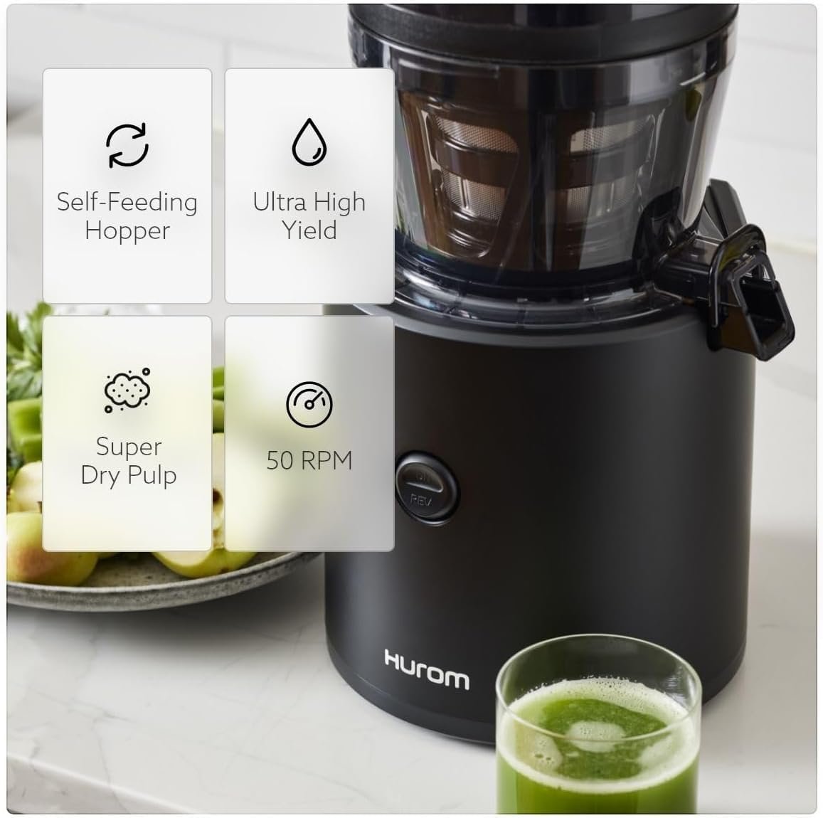 Hurom H320N Slow Juicer | Ultra Low Pulp | Hands-Free - Image 14