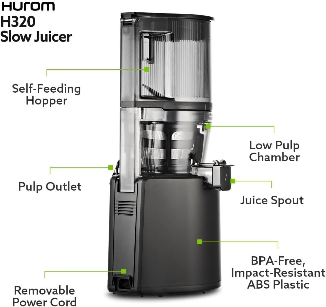Hurom H320N Slow Juicer | Ultra Low Pulp | Hands-Free - Image 6
