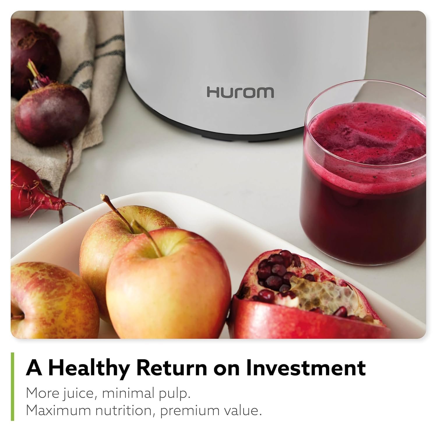 Hurom H400 Slow Juicer + Apron Free - Image 6