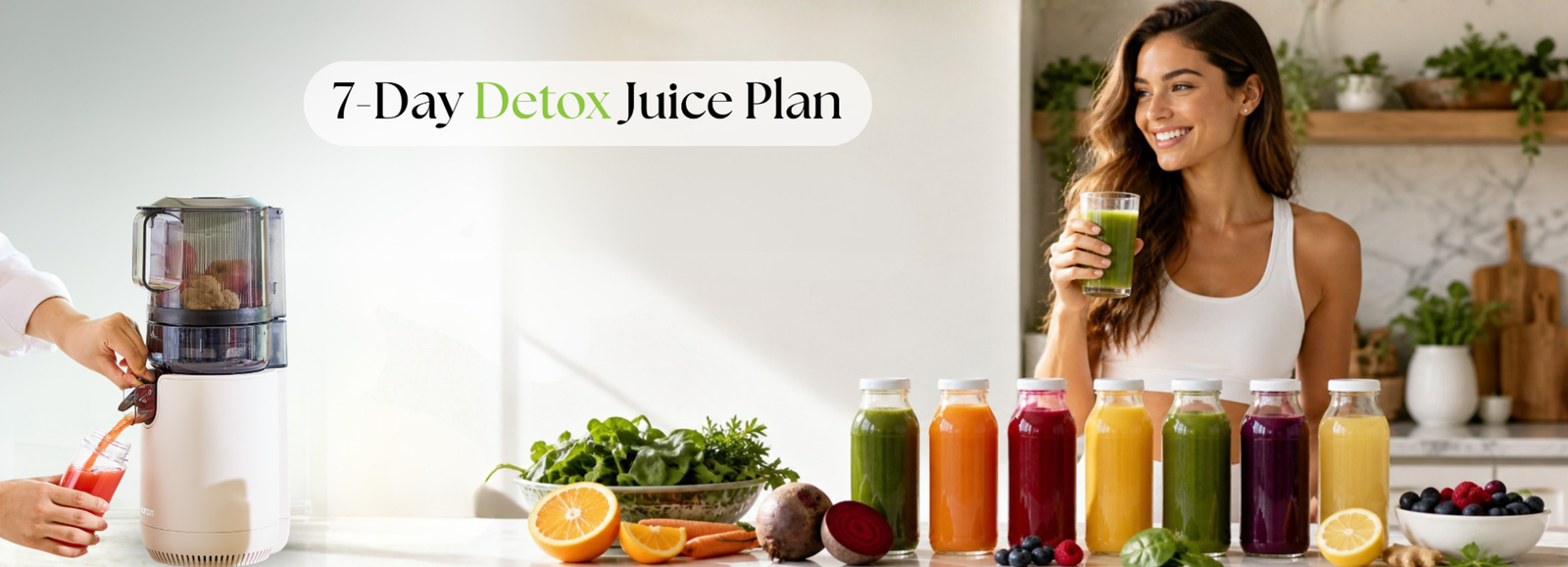 7 day detox juice plan by Hurom